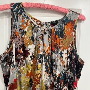 Ann Taylor Multicolor Abstract Blouse